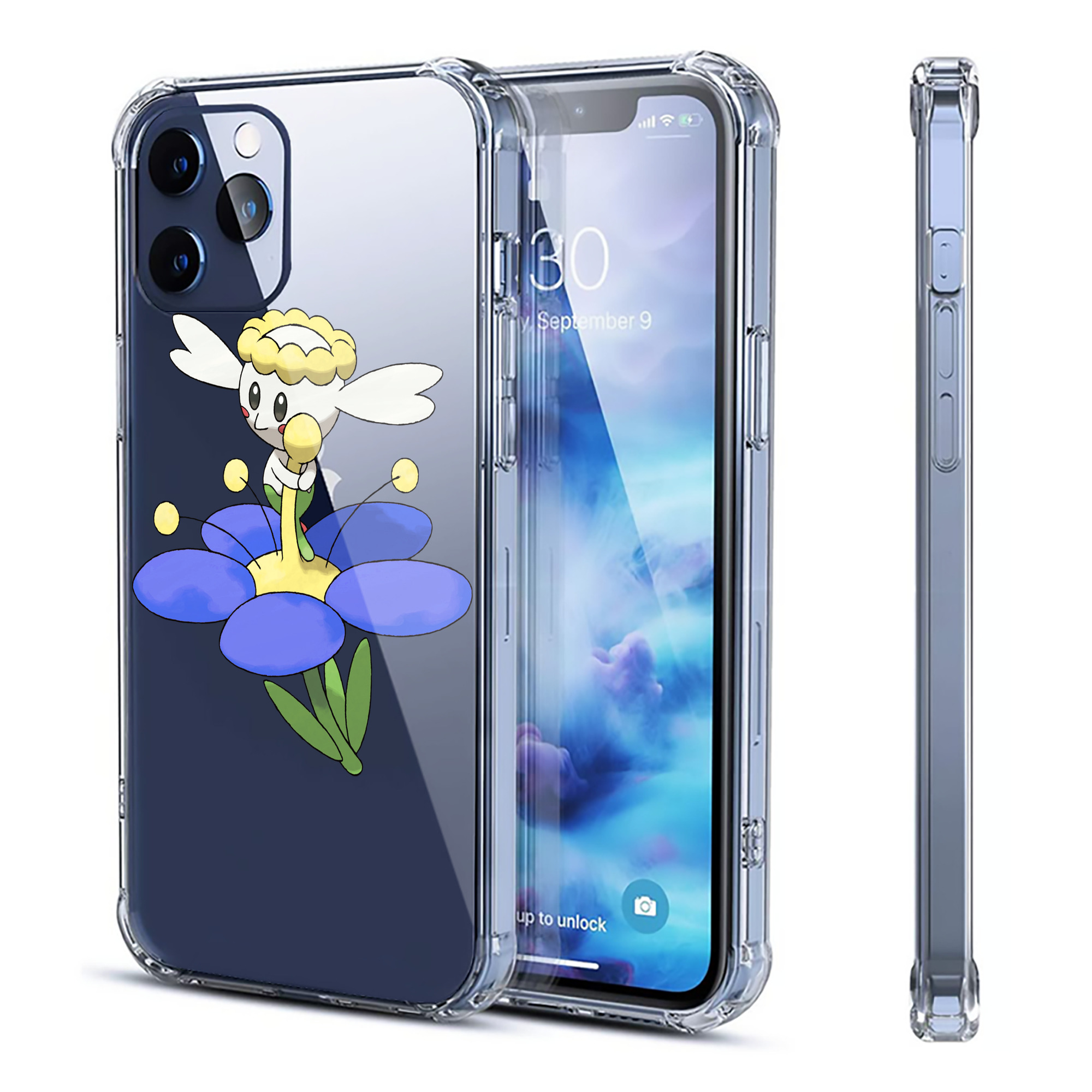 （画像用） ポケットモンスター Pokémon 【iPhone 12シリーズ対応】透明スマホケース（クリアソフトケース）